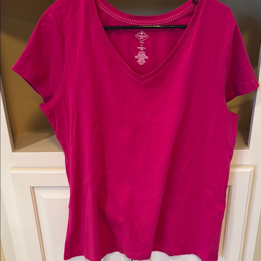 St. John's Bay Pink Short Sleeve T-Shirt
